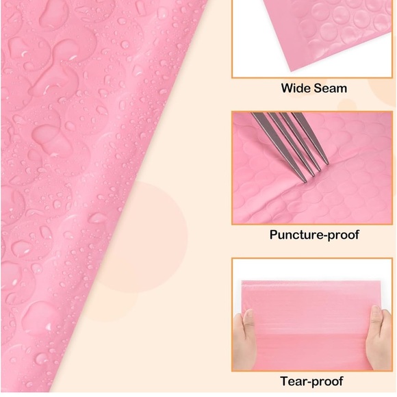 💓10 pack Bubble Envelope 8.5 x 12 inch Light pink - Picture 5 of 6